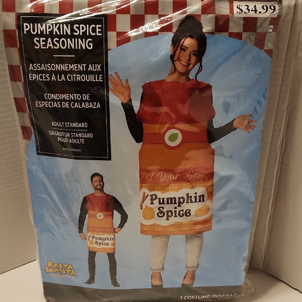 Pumpkin Spice Costume Unisex - Orange